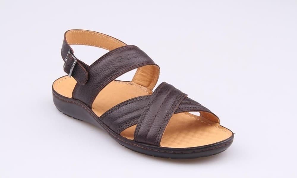 Brown Burnished Men's Sandals