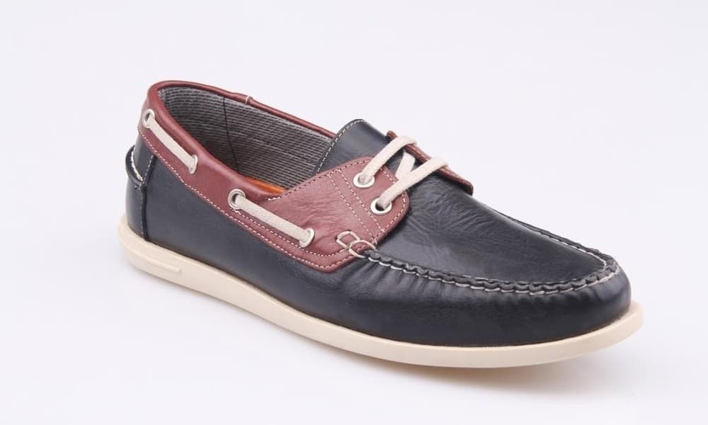 Black Burnished / Burgundy Burnished Casual Men's Shoes