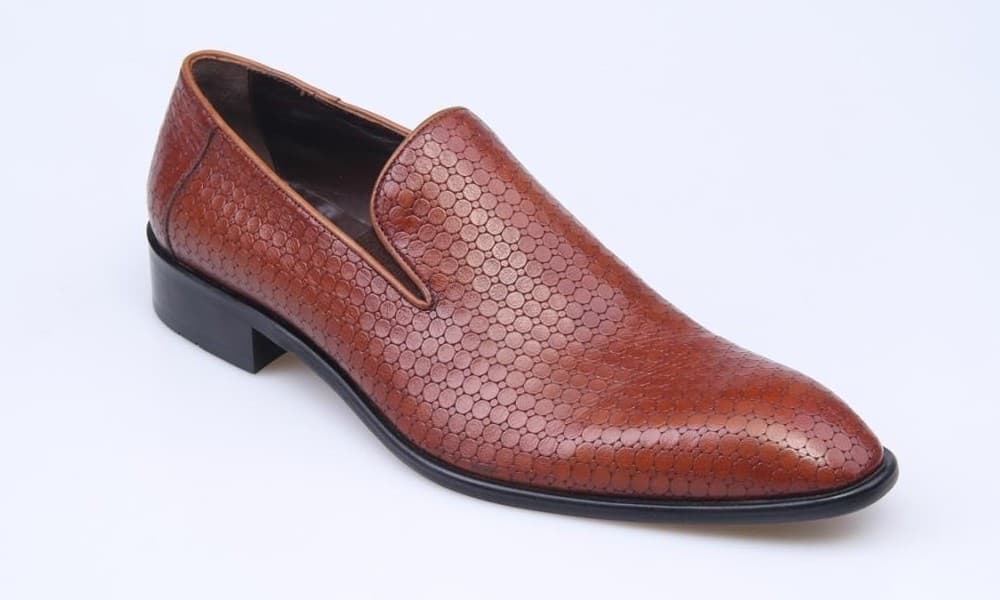 Brown Honeycomb Classic Men's Shoes