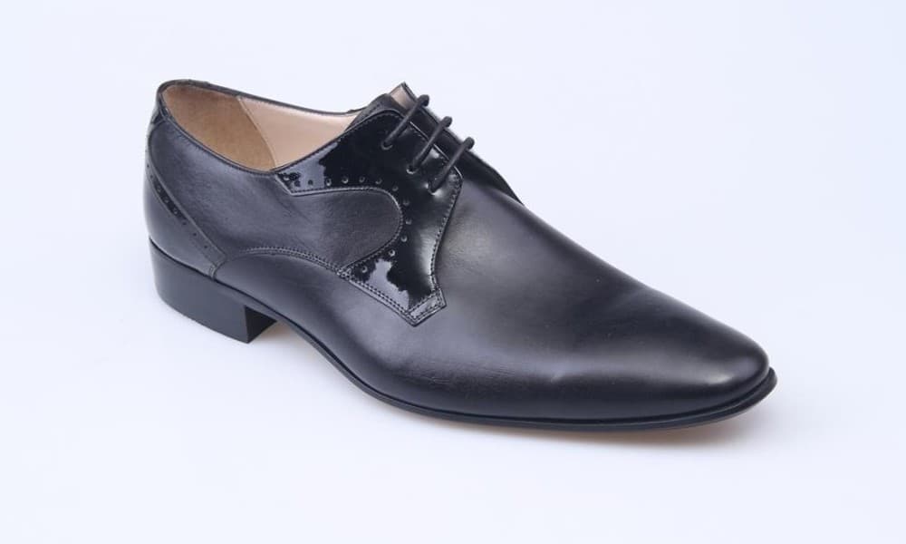 Black Antique / Black Patent Classic Men's Shoes