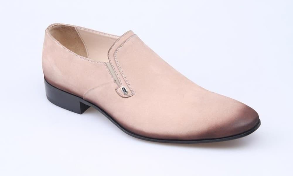 Beige Nubuck Classic Men's Shoes