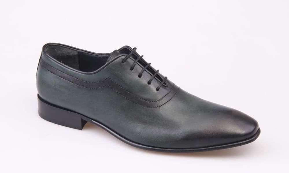 Green Enamel Classic Men's Shoes