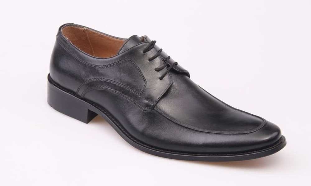 Black Enamel Classic Men's Shoes