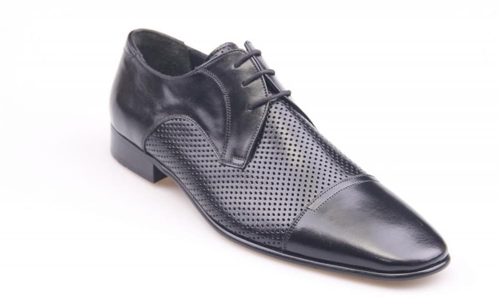 Black Enamel Classic Men's Shoes