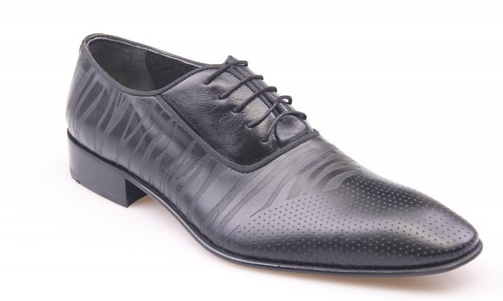 Black Enamel Classic Men's Shoes