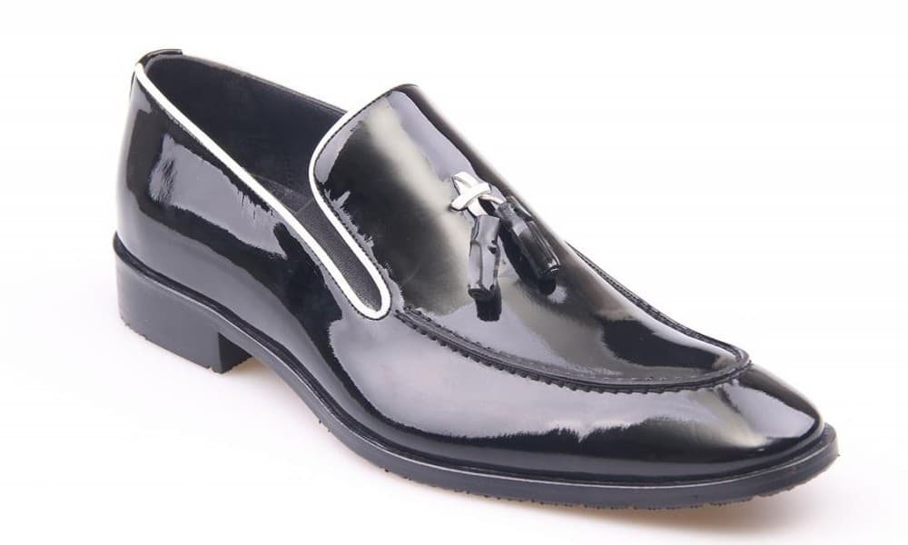 Black Patent Classic Men's Shoes