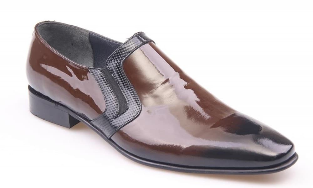 Black Patent / Black Split Classic Men's Shoes