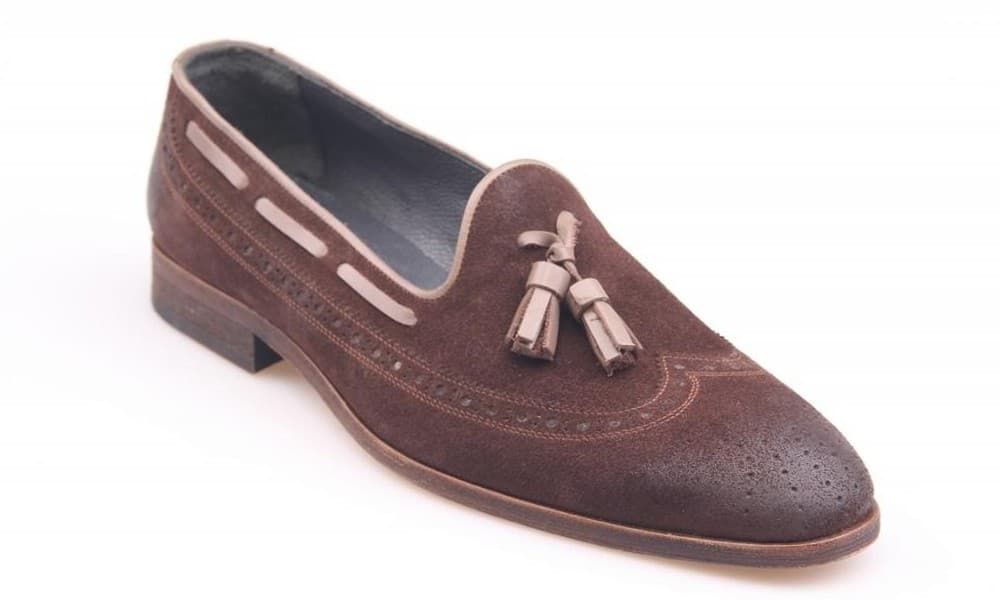 Brown Burnished / Brown Suede Classic Men's Shoes