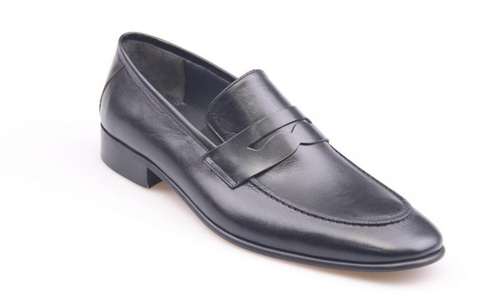 Black Burnished Classic Men's Shoes