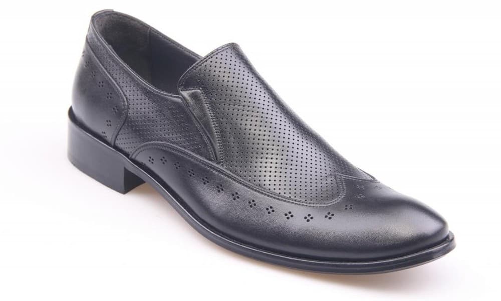 Black Enamel Classic Men's Shoes