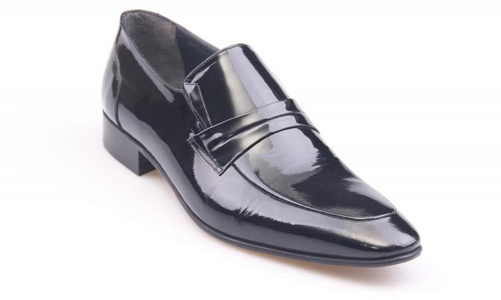 Black Patent / Black Enamel Classic Men's Shoes