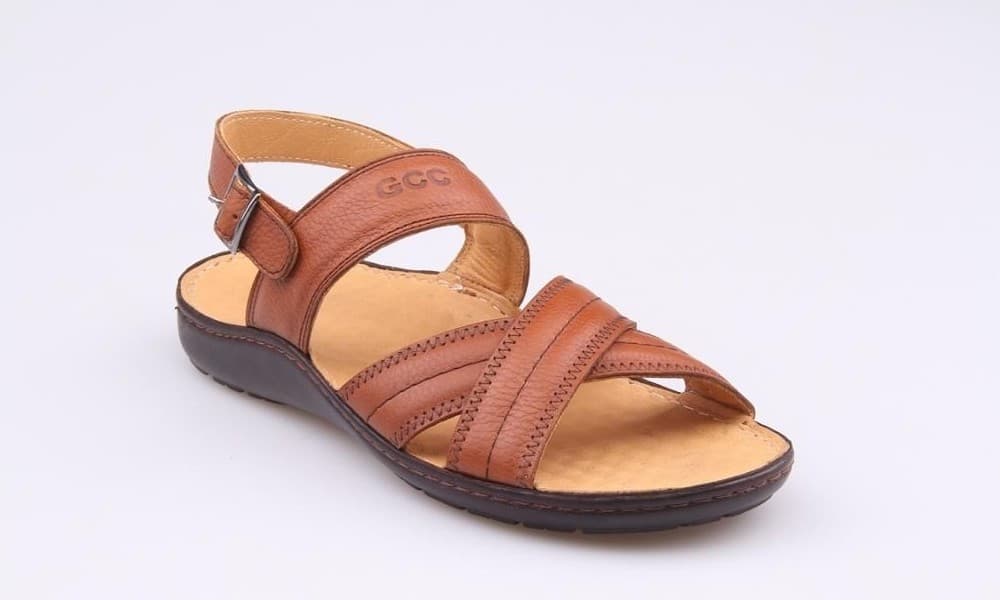 Tan Burnished Men's Sandals