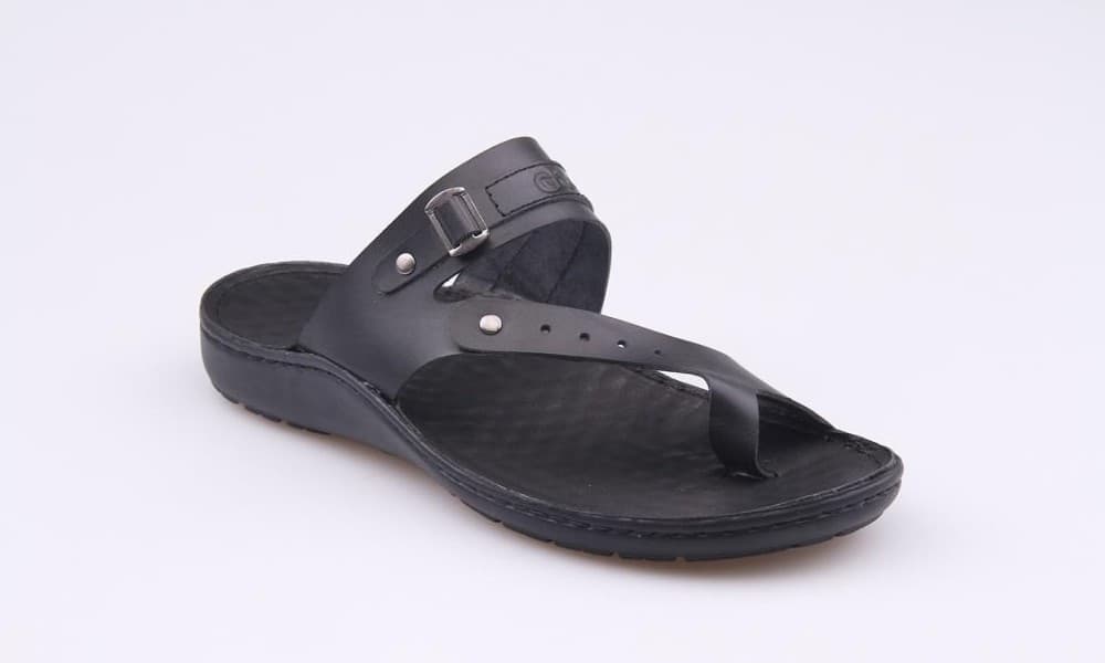 Black Antique Men's Sandals
