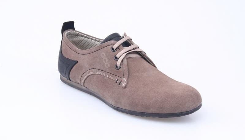 Black Burnished / Sand Suede Casual Men's Shoes