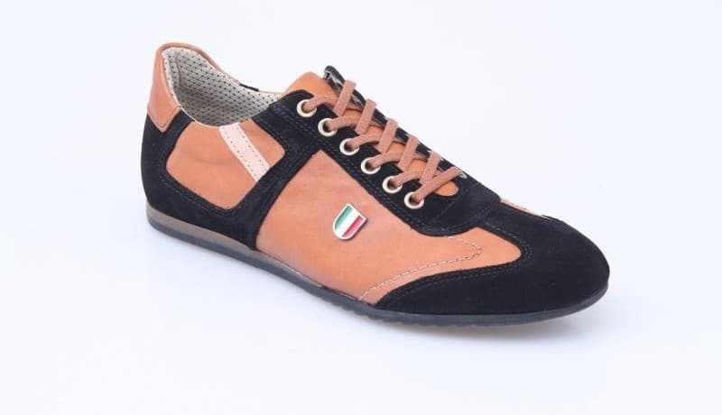 Tan Burnished / Black Suede / Beige Antique Casual Men's Shoes