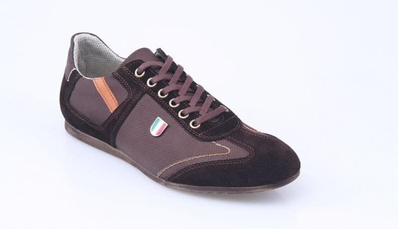 Tan Burnished / Brown Suede / Brown Mesh Casual Men's Shoes