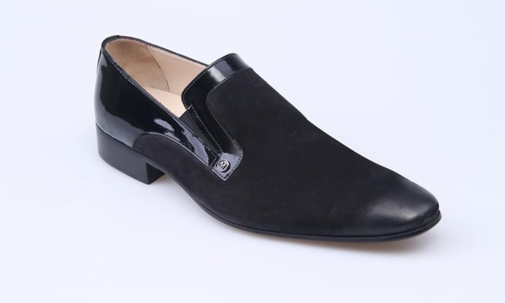 Black Patent / Black Nubuck Classic Men's Shoes