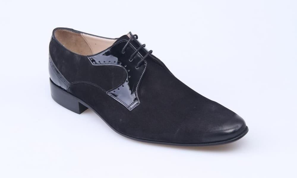 Black Patent / Black Nubuck Classic Men's Shoes