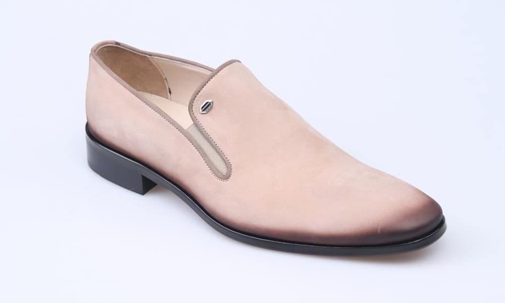 Beige Nubuck Classic Men's Shoes