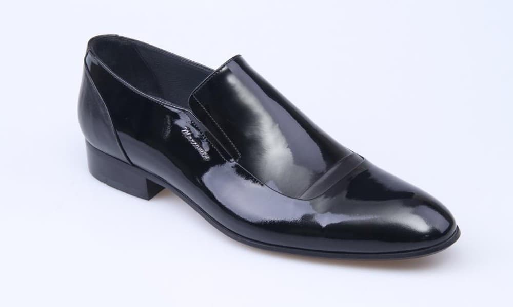 Black Buffalo / Black Patent Classic Men's Shoes