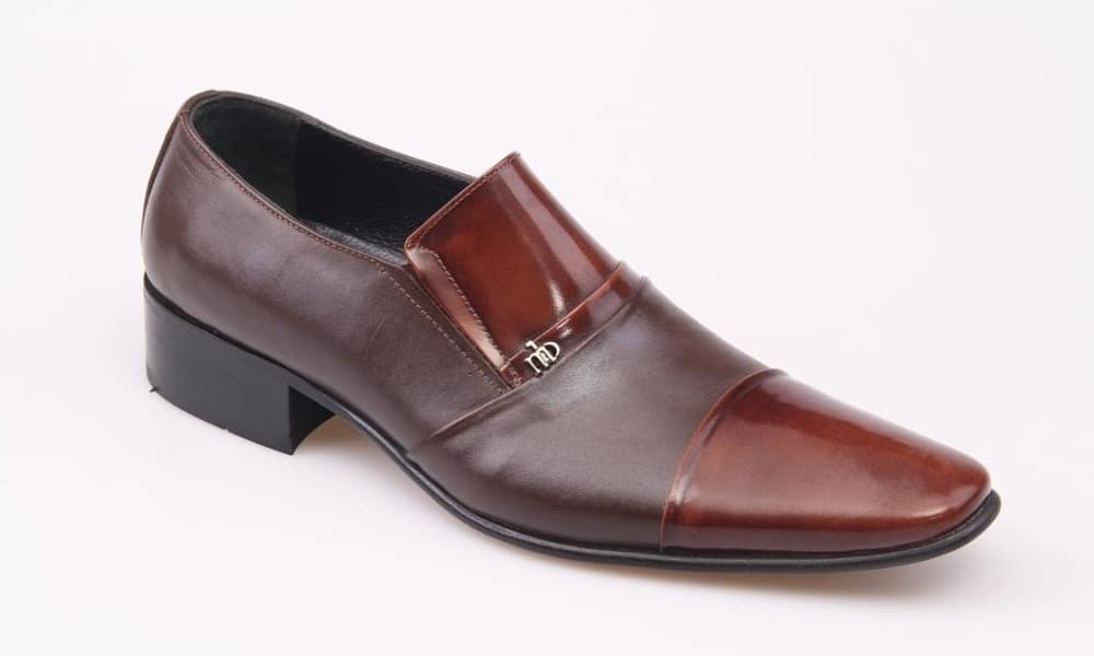 Brown Patent / Brown Enamel Classic Men's Shoes