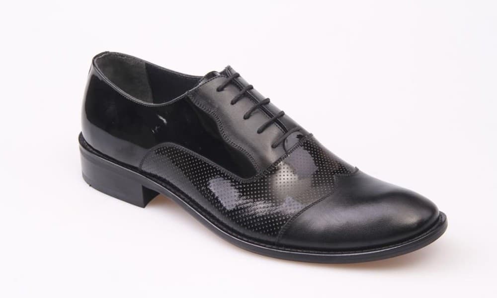 Black Patent / Black Enamel Classic Men's Shoes