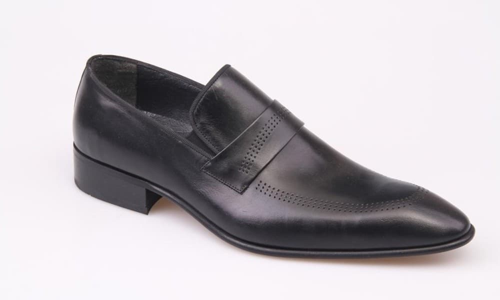 Black Enamel Classic Men's Shoes