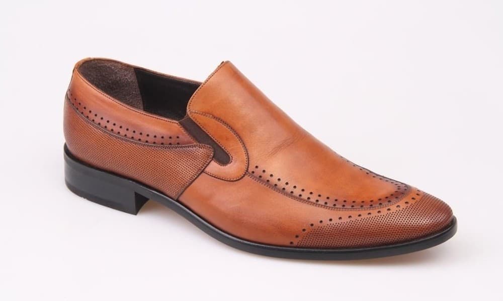 Tan Burnished Classic Men's Shoes