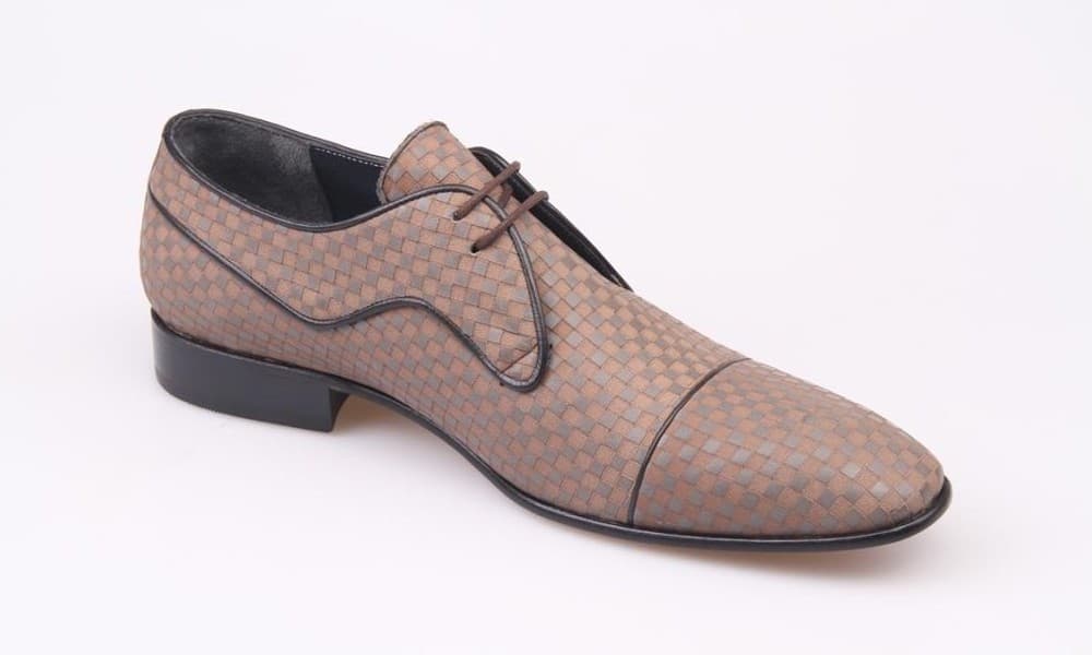 Gray Enamel Classic Men's Shoes